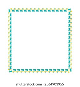 Vector Border Design. Border design vector illustration.