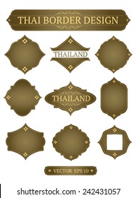 Vector Border Design Thai Art