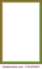 vector border design.colored photo frame