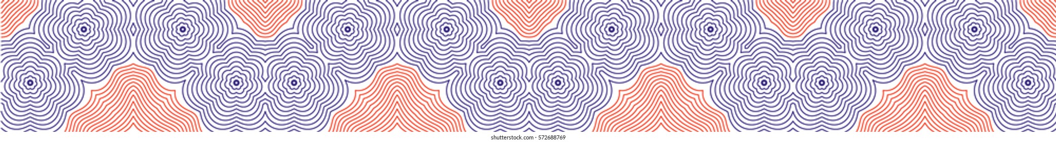 Vector border for diploma or certificate. Template. Vector illustration.