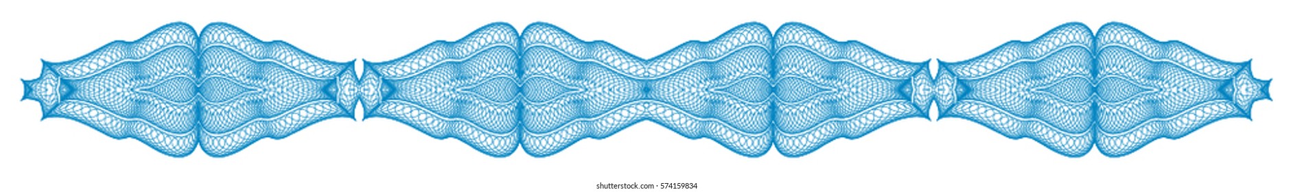 Vector border for diploma or certificate. Template. Vector illustration.