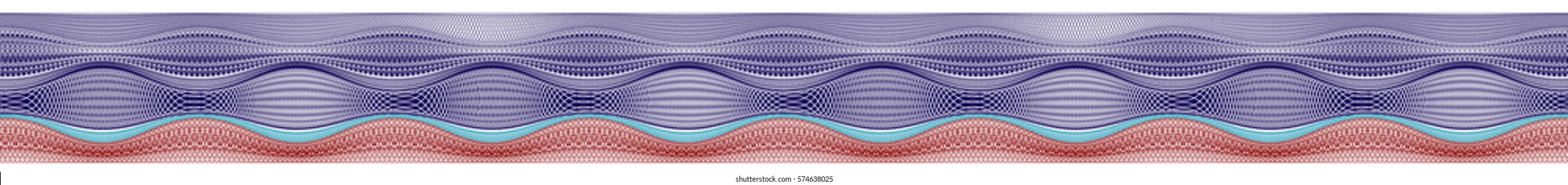 Vector border for diploma or certificate. Template. Vector illustration.