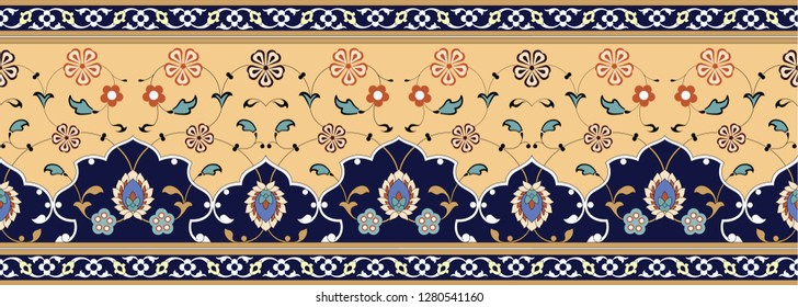 Vector border in East style. Suitable for decoration of various frames and decorations in Islamic style.