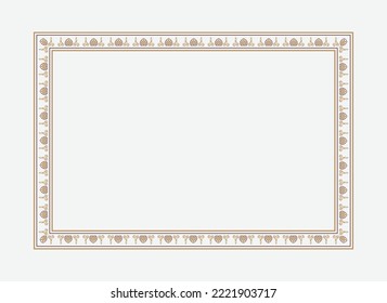 Vector border or frame design template