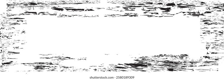 Vector border frames with rough edges . Irregular frame template collection . distress texture . Grunge frame borders isolated on the background . Rough edges effect . 