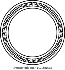 Classic Greek Style Circular Pattern Stock Vector (Royalty Free ...