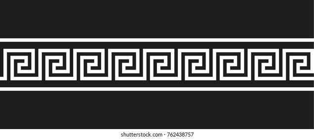 Vector border Greek ornament