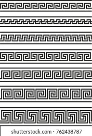 Borde vectorial ornamento griego