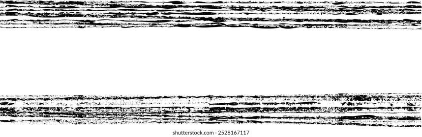 Vector border lines with rough edges . Markers line border with speckled, distressed edges . Grunge wide underlines, borders, dividers, highlighters for your design . Straight grungy stroke collection