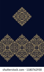 Vector border ornament on dark background