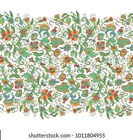 Vector border ornament on white background