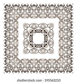 Vector border. Ornamental  Frame.