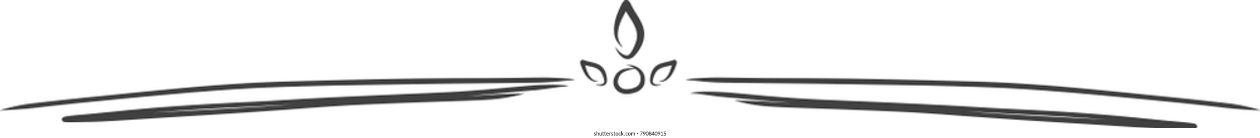 vector border, separator, hand drawing