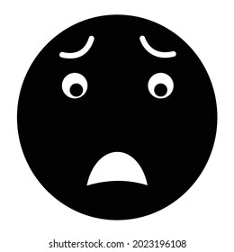 Vector Bored Glyph Icon Design
