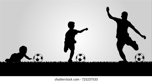 Vector Born to be superstar of football(soccer) player illustration
