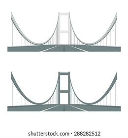 Vector Bosphorus Bridge in Istanbul, Turkey. 