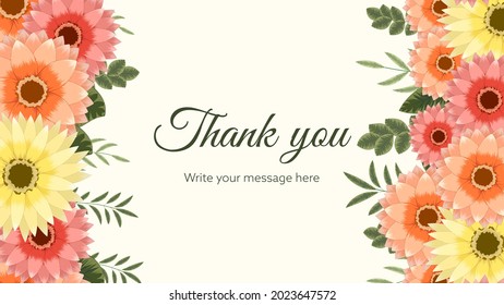 Vector botanical banner background blossoming flowers. Romantic design for natural cosmetics, feminine luxury perfume, women product packaging. Can be used as greeting card or wedding invitation