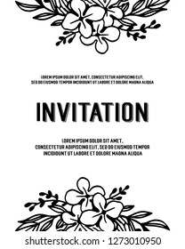 Vector botanical banners with hand draw flowers