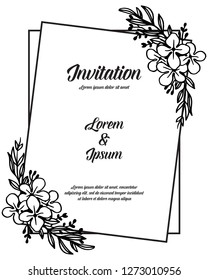 Vector botanical banners with hand drawn flowers