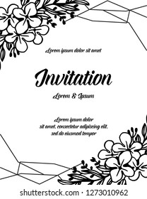 Vector botanical banners with hand drawn flowers