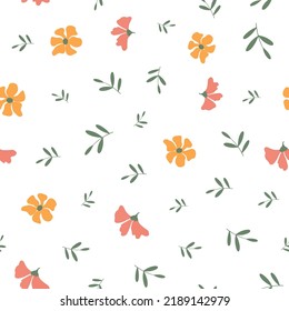 Vector botanical flower seamless repeat pattern design background. Perfect for modern wallpaper, fabric, 
home decor, and wrapping projects.