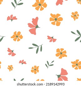 Vector botanical flower seamless repeat pattern design background. Perfect for modern wallpaper, fabric, 
home decor, and wrapping projects.