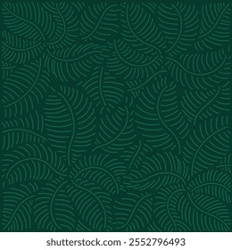 Vector botanical illustration. Abstract tropical leaf wallpaper, Luxurious nature leaf design in linear style.