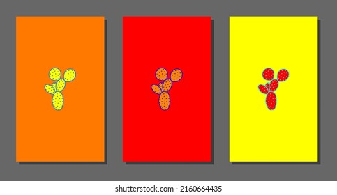 Vektorbotanische Wandkunst mit Kakteen. Minimalistisch und natürlich. Kakteen und Linienkunst-Design.