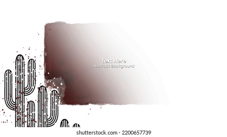 Vector botanical wall arts, with cactus. Minimalistic and natural. Cactus and line arts design. Sample text area included.