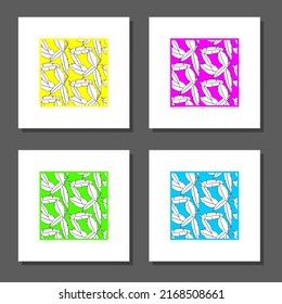 Muros botánicos vectores, con hojas. Minimalista y natural. Diseño de hojas y líneas