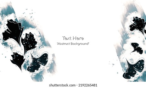 Vector botanical wall arts, with leaves. Minimalistic and natural. Leaves and line arts design. Sample text area included.