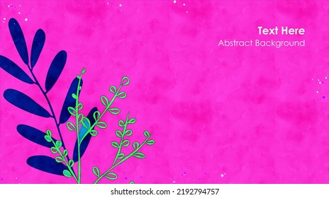 Vector botanical wall arts, with leaves. Minimalistic and natural. Leaves and line arts design. Sample text area included.