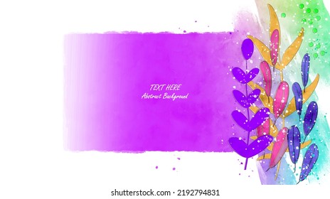 Vector botanical wall arts, with leaves. Minimalistic and natural. Leaves and line arts design. Sample text area included.
