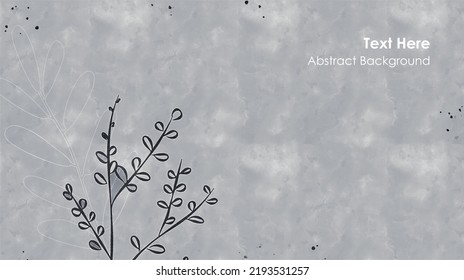 Vector botanical wall arts, with leaves. Minimalistic and natural. Leaves and line arts design. Sample text area included.