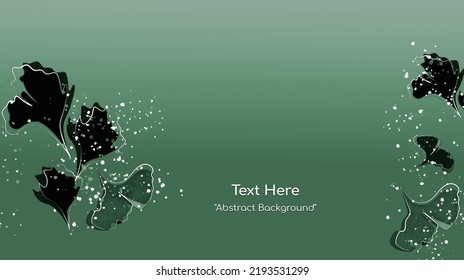 Muros botánicos vectores, con hojas. Minimalista y natural. Diseño de hojas y líneas artísticas. Área de texto de ejemplo incluida.