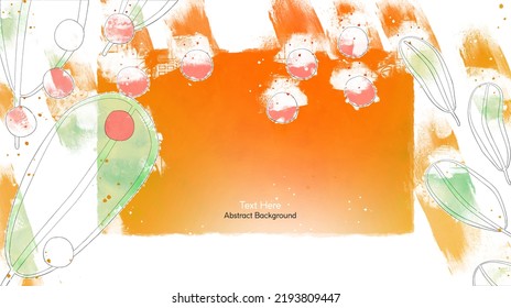 Vector botanical wall arts, with leaves. Minimalistic and natural. Leaves and line arts design. Sample text area included.