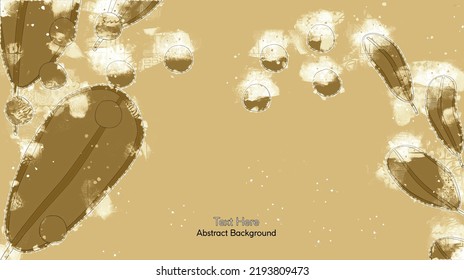 Vector botanical wall arts, with leaves. Minimalistic and natural. Leaves and line arts design. Sample text area included.