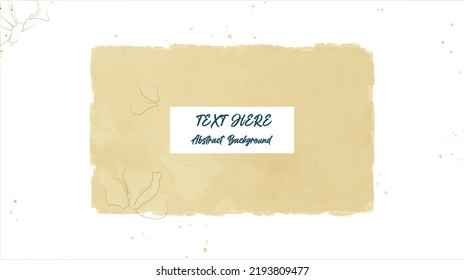Vector botanical wall arts, with leaves. Minimalistic and natural. Leaves and line arts design. Sample text area included.