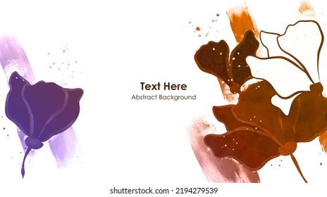 Muros botánicos vectores, con hojas. Minimalista y natural. Diseño de hojas y líneas artísticas. Área de texto de ejemplo incluida.
