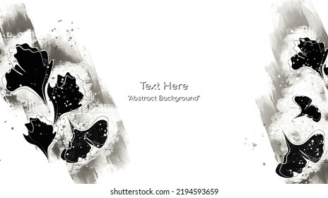 Vector botanical wall arts, with leaves. Minimalistic and natural. Leaves and line arts design. Sample text area included.