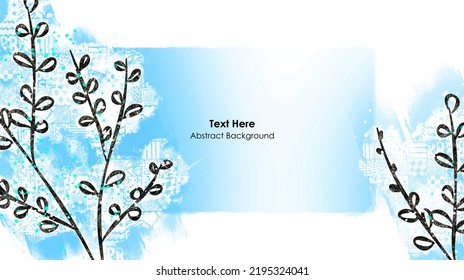 Vector botanical wall arts, with leaves. Minimalistic and natural. Leaves and line arts design. Sample text area included.
