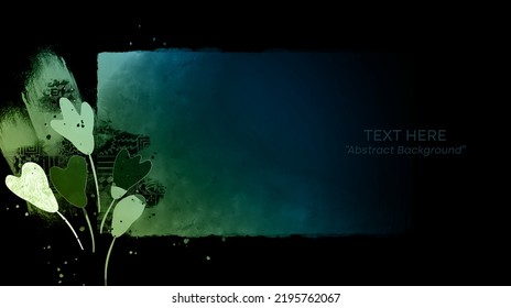 Vector botanical wall arts, with leaves. Minimalistic and natural. Leaves and line arts design. Sample text area included.