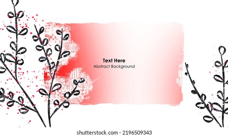 Vector botanical wall arts, with leaves. Minimalistic and natural. Leaves and line arts design. Sample text area included.