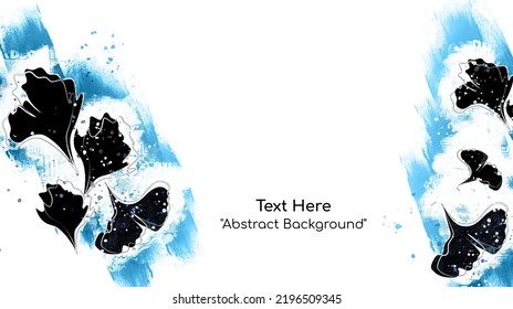 Vector botanical wall arts, with leaves. Minimalistic and natural. Leaves and line arts design. Sample text area included.