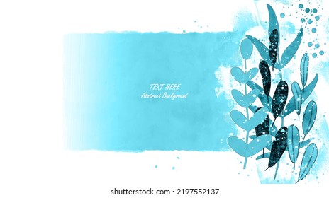 Muros botánicos vectores, con hojas. Minimalista y natural. Diseño de hojas y líneas artísticas. Área de texto de ejemplo incluida.