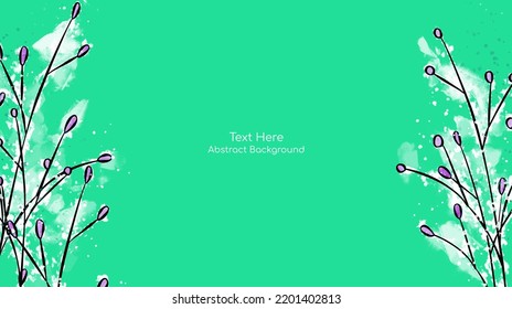 Vector botanical wall arts, with leaves. Minimalistic and natural. Leaves and line arts design. Sample text area included.