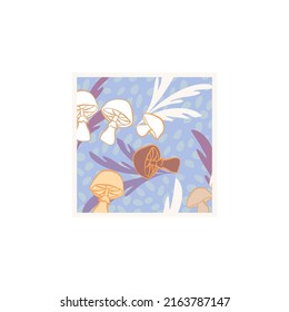 
Vector botanical wall arts, with mushrooms. Minimalistic and natural. Mushrooms and line arts design.
