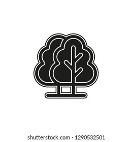 vector Botany forest abstract - green nature leaf symbol - environment plant