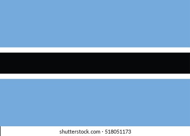 Vector Botswana flag, Botswana flag illustration, Botswana flag picture, Botswana flag