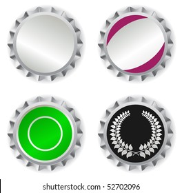 vector bottle cap - template